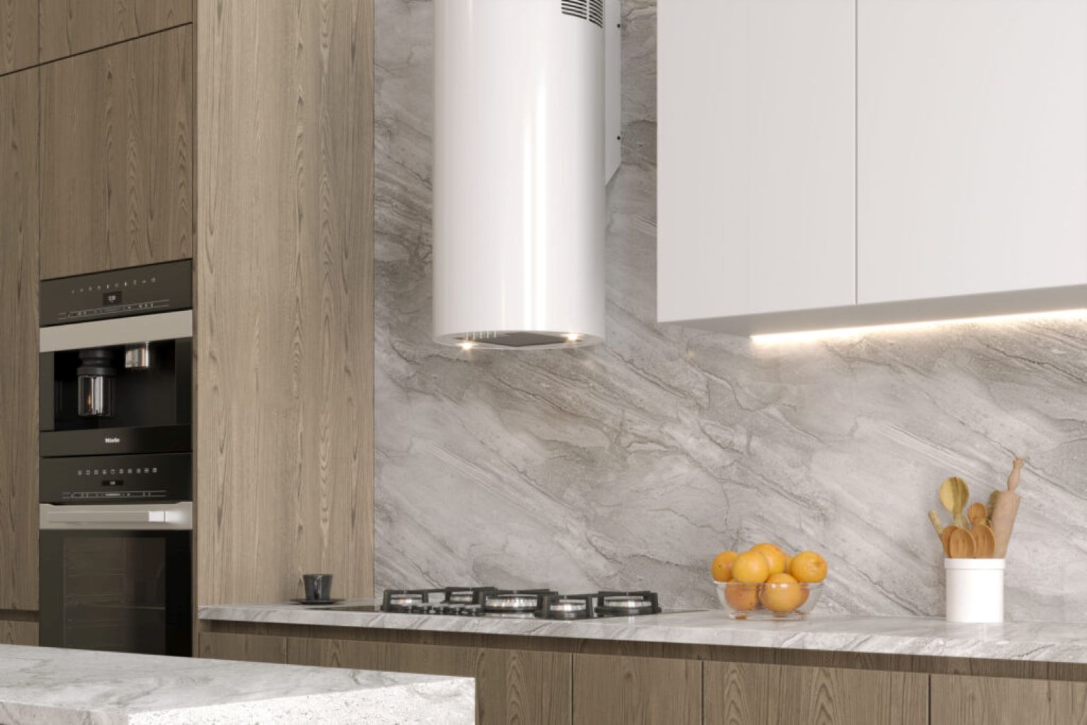 Maan Elba WPB 835 okap kuchenny 35 cm kominowy biały OELBW835I4P.S3.BI_EO - Wysyłka w 24h