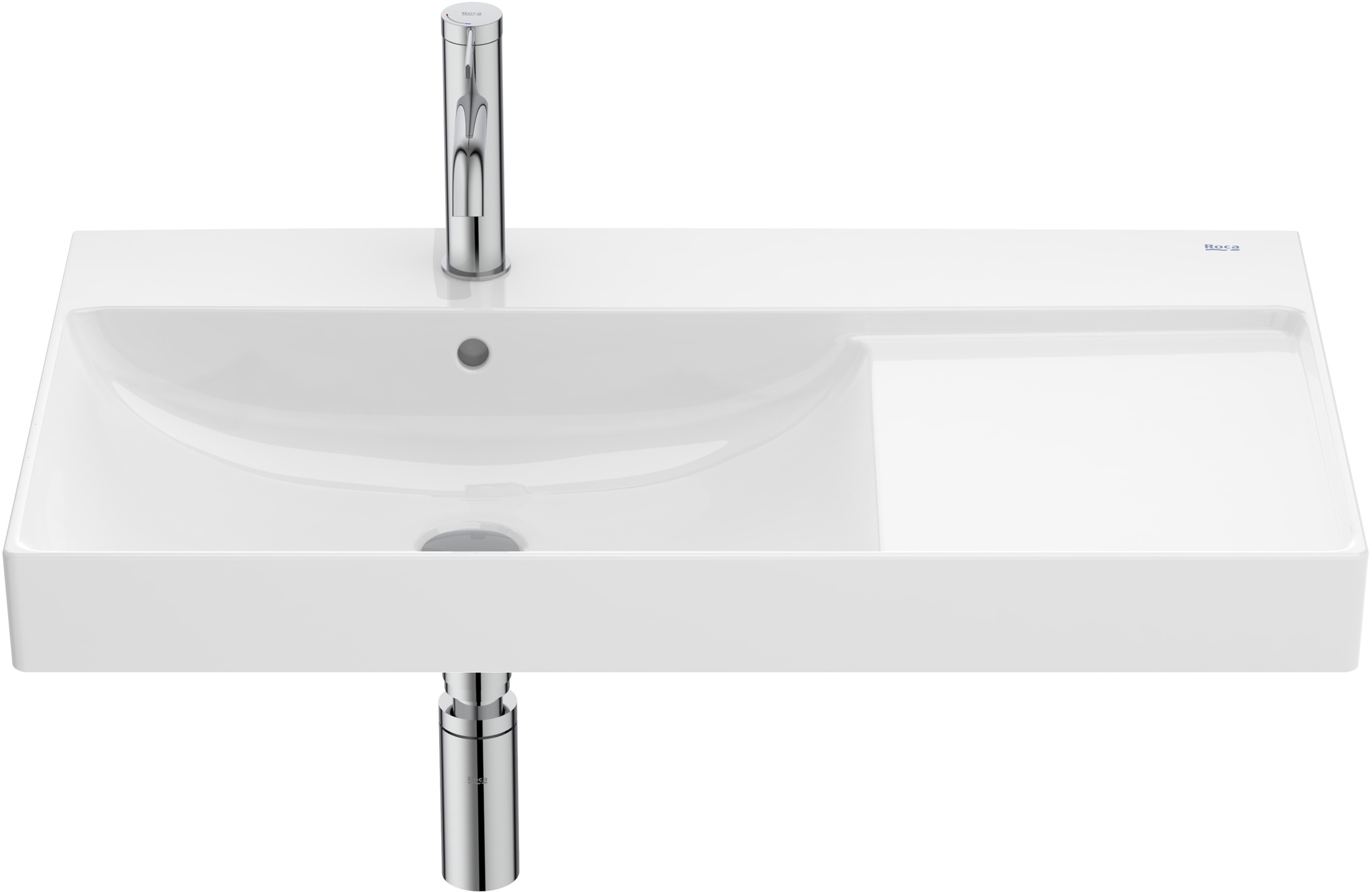 Roca Ona umywalka 80x46 cm prostokątna ścienna biała A327689000 - Wysyłka w 24h