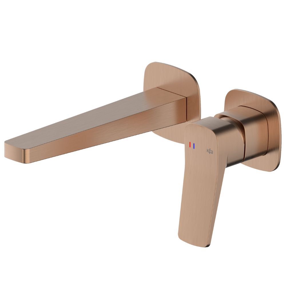 KFA Armatura Malaga bateria umywalkowa podtynkowa różowe złoto szczotkowane 4529-810-34