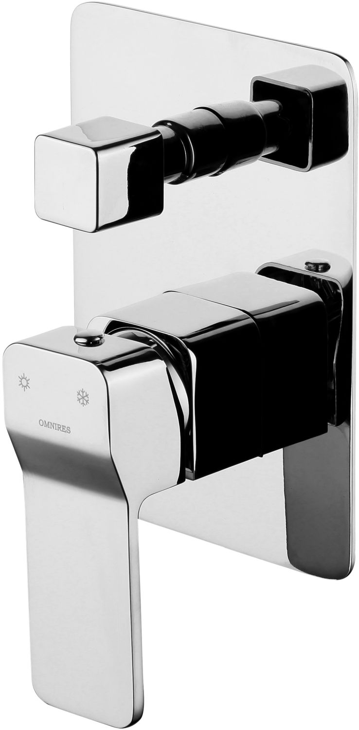 Omnires Slide bateria wannowo-prysznicowa podtynkowa chrom SL7735CR