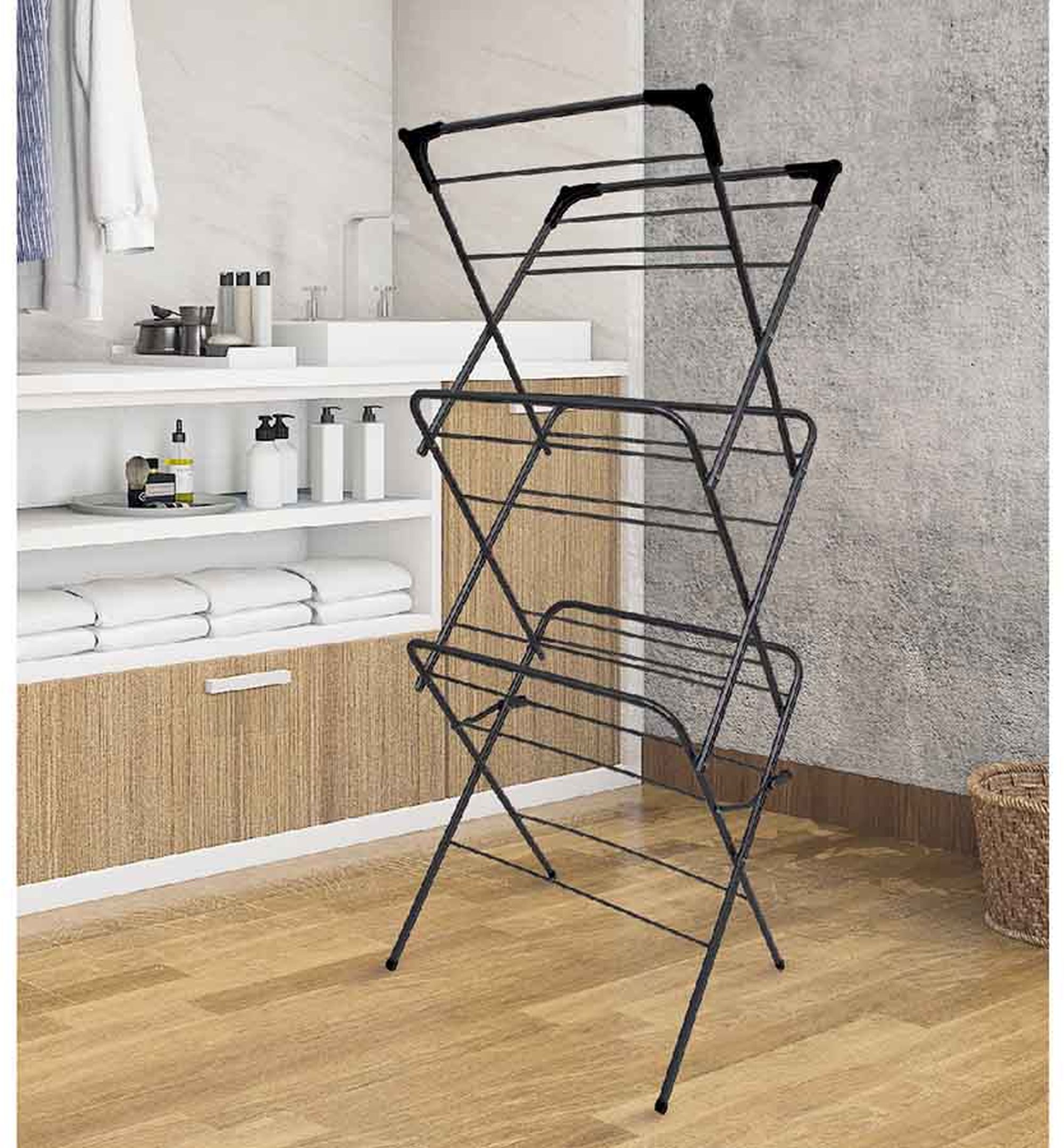 Sepio suszarka na pranie stojąca model 151 czarna 10SUSST151BLA - Wysyłka w 24h