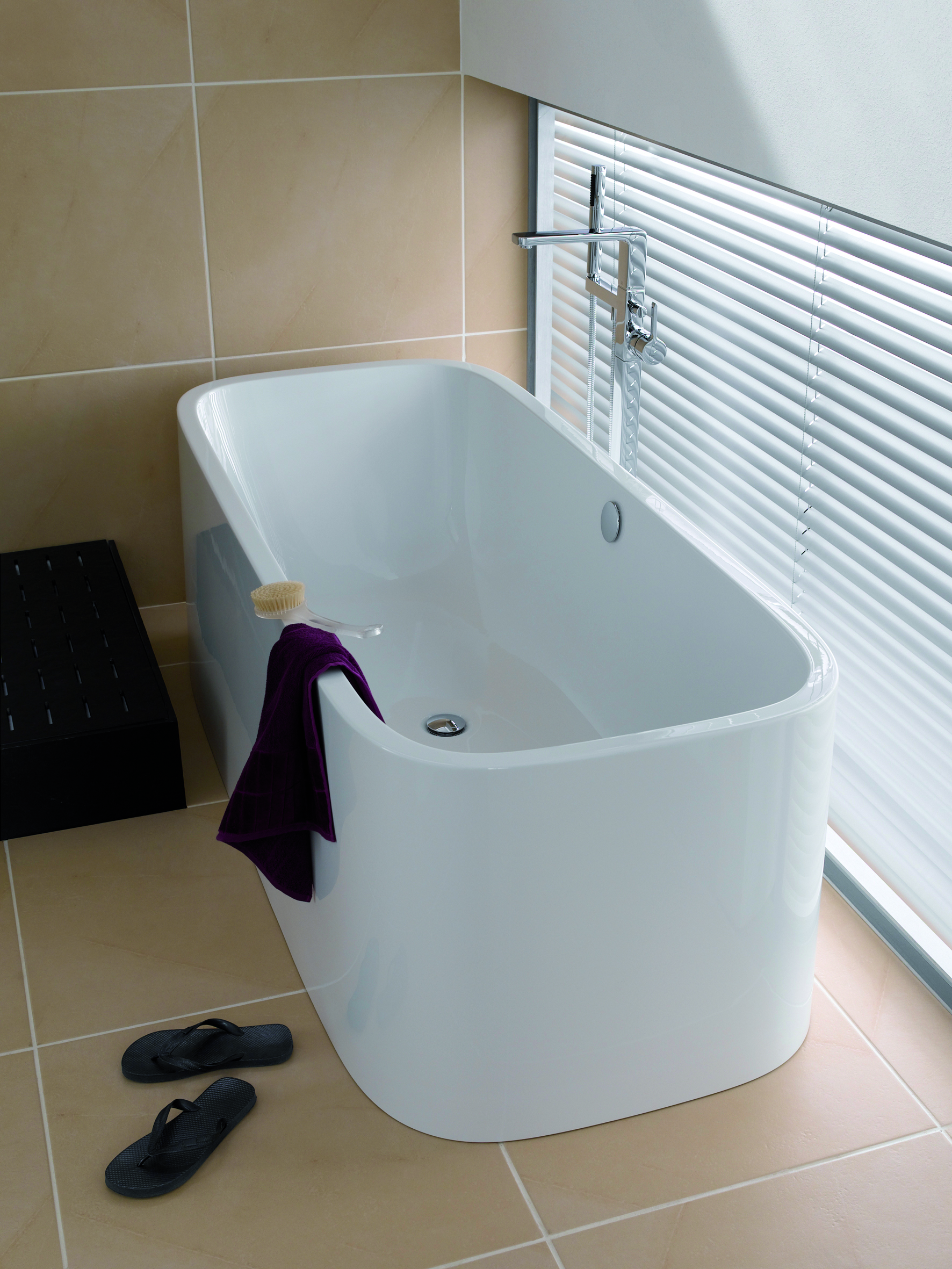 Hoesch SingleBathUno wanna wolnostojąca 180x78 cm owalna biała 3697.010