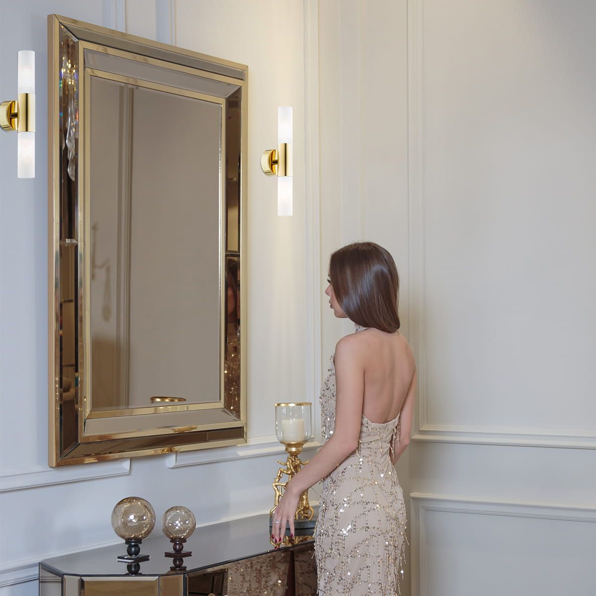 Argon Taylor kinkiet 2x15 W złoty 7205