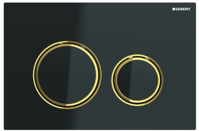 Geberit Sigma50 przycisk spłukujący do WC czarny 115.652.SJ.1