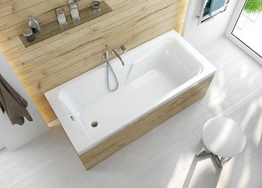 Sanplast Modesta wanna prostokątna 180x80 cm biała WP/MO 80x180+STW biew 610-340-0270-01-000