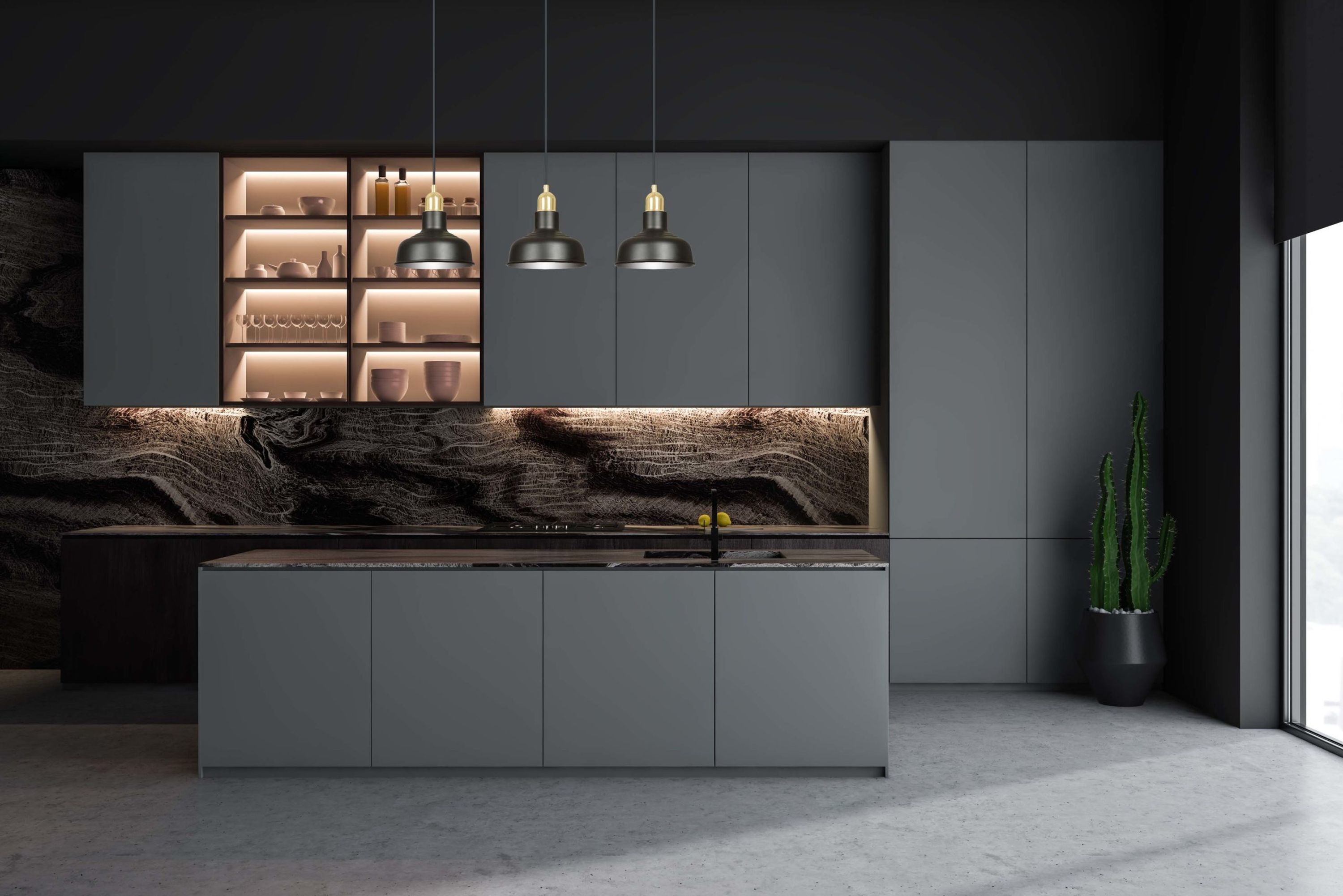 Emibig Ibor lampa wisząca 3x15 W czarna-złota 1042/3