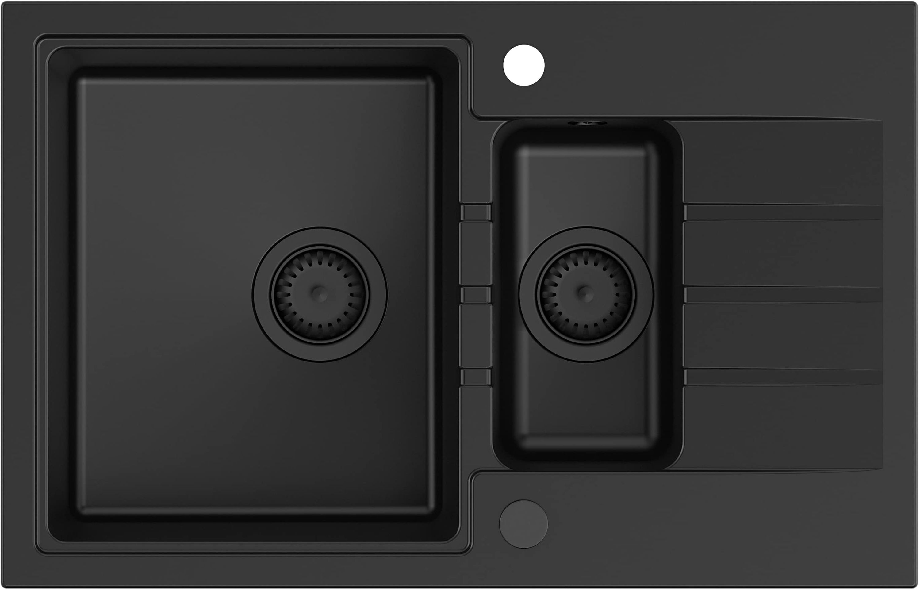 Quadron Peter 156 zlewozmywak 78x50 cm GraniteQ pure carbon HCQP57850BLM_PC