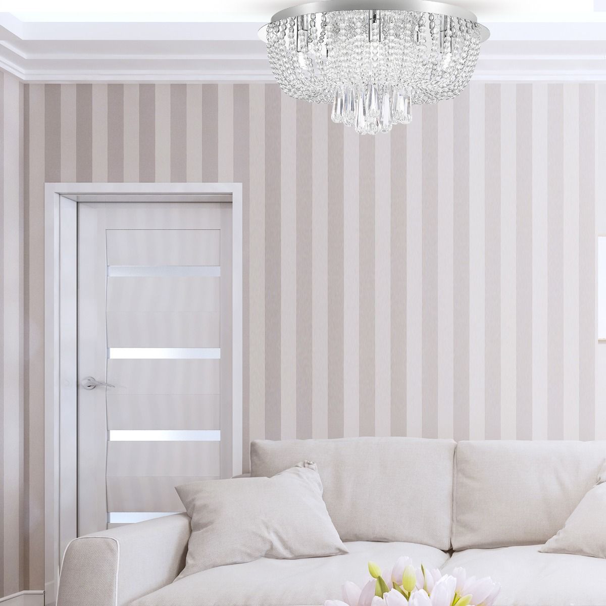 Zuma Line Sensi lampa podsufitowa 9x25 W chrom-przezroczysta 19157L