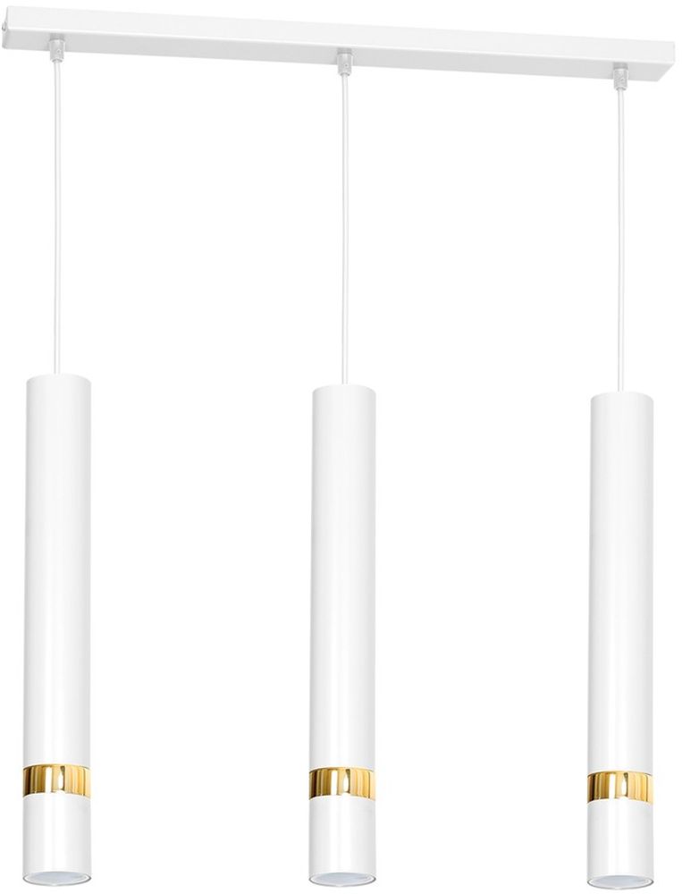 Milagro Joker lampa wisząca 3x8W biało/złota MLP6082 - Wysyłka w 24h