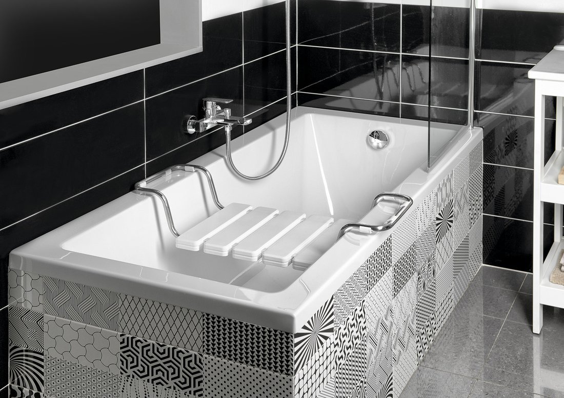 Sapho siedzisko dla niepełnosprawnych wannowe białe AE549