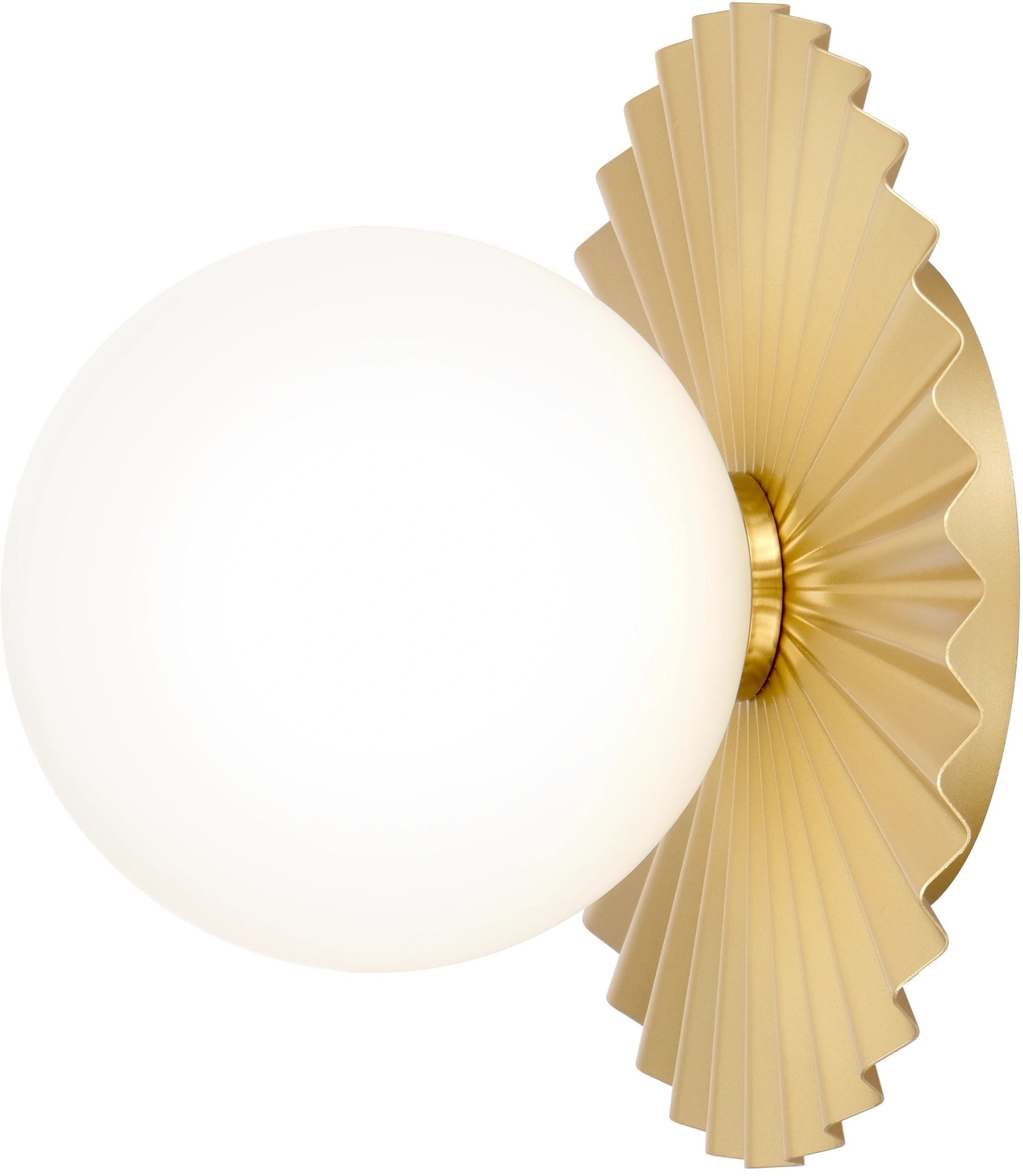 CosmoLight Marbella kinkiet 1x7W złoty/mleczny W01418AU