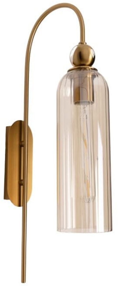 MaxLight Campanila kinkiet 1x40W mosiądz/szampańskie szkło W0332