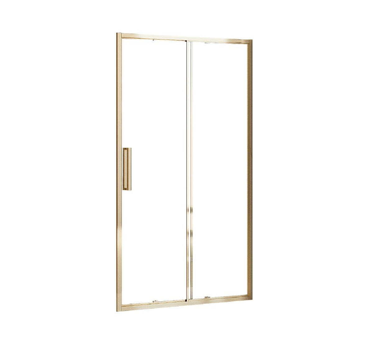 Rea Rapid Slide drzwi prysznicowe 130 cm wnękowe złoty/szkło przezroczyste REA-K5615