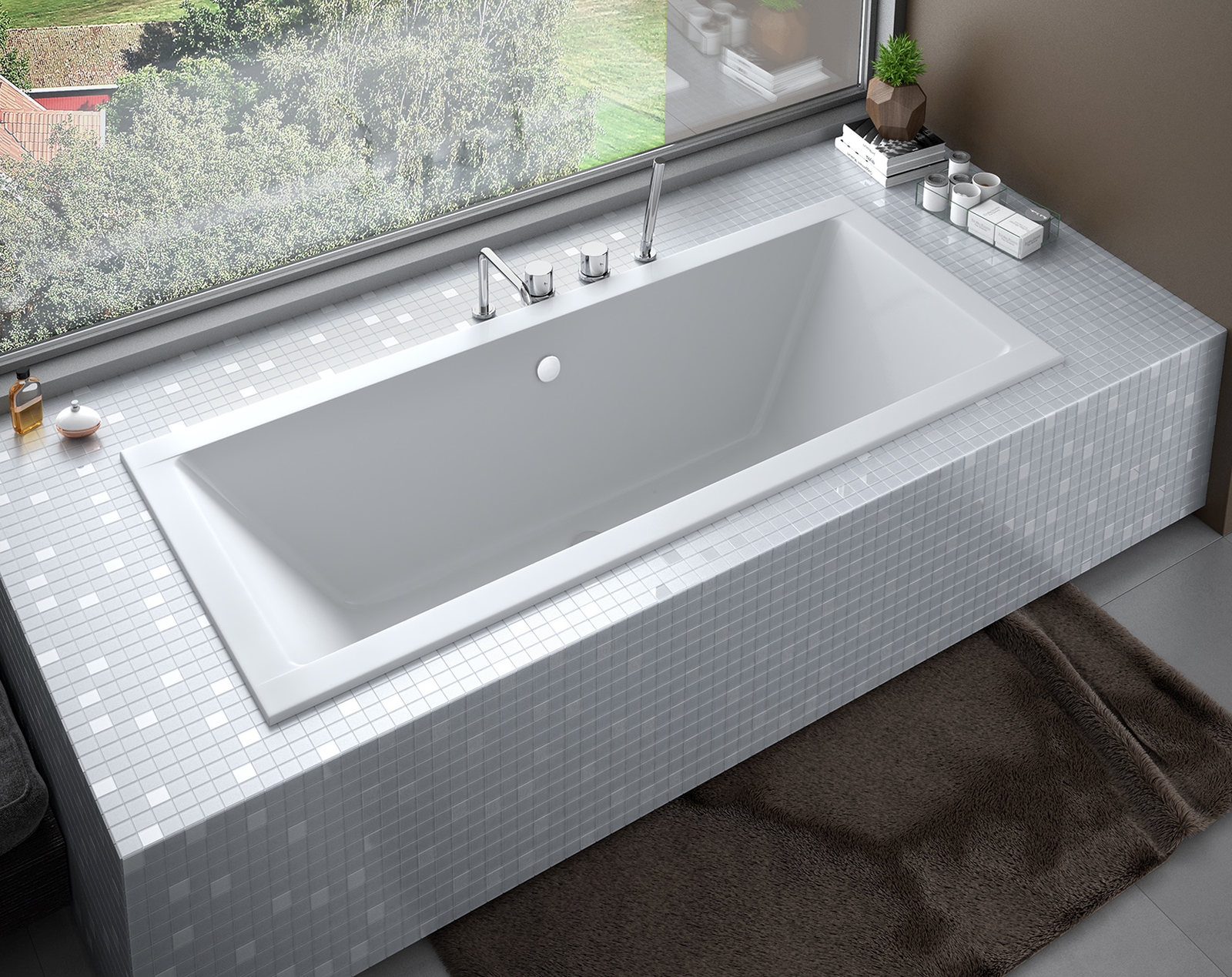 Besco Quadro Slim wanna prostokątna Slim 170x75 cm biała #WAQ-170-SL