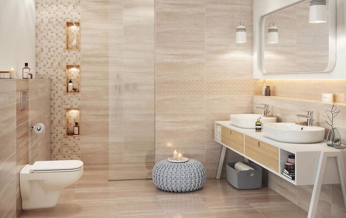 Cersanit Marble Room pattern dekor ścienny 20x60 cm mix mat