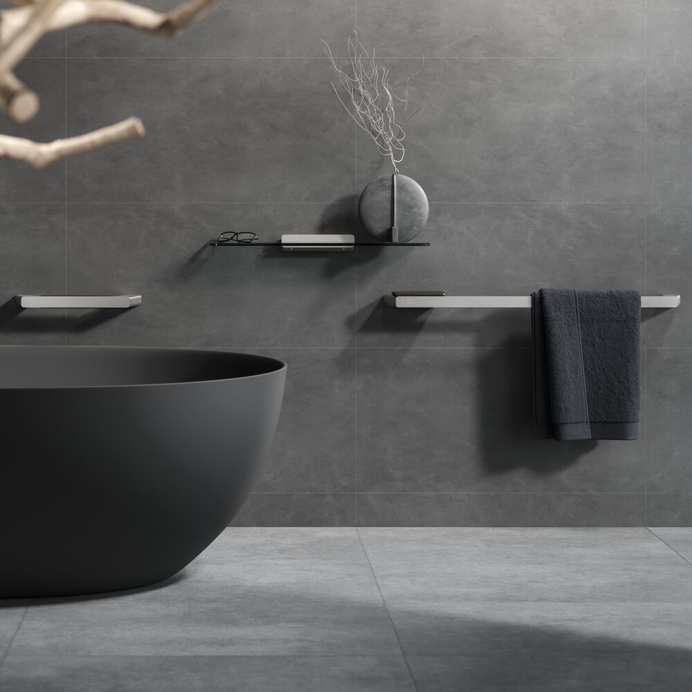 Geesa Shift uchwyt prysznicowy prosty 35 cm szczotkowana stal nierdzewna 919906-05