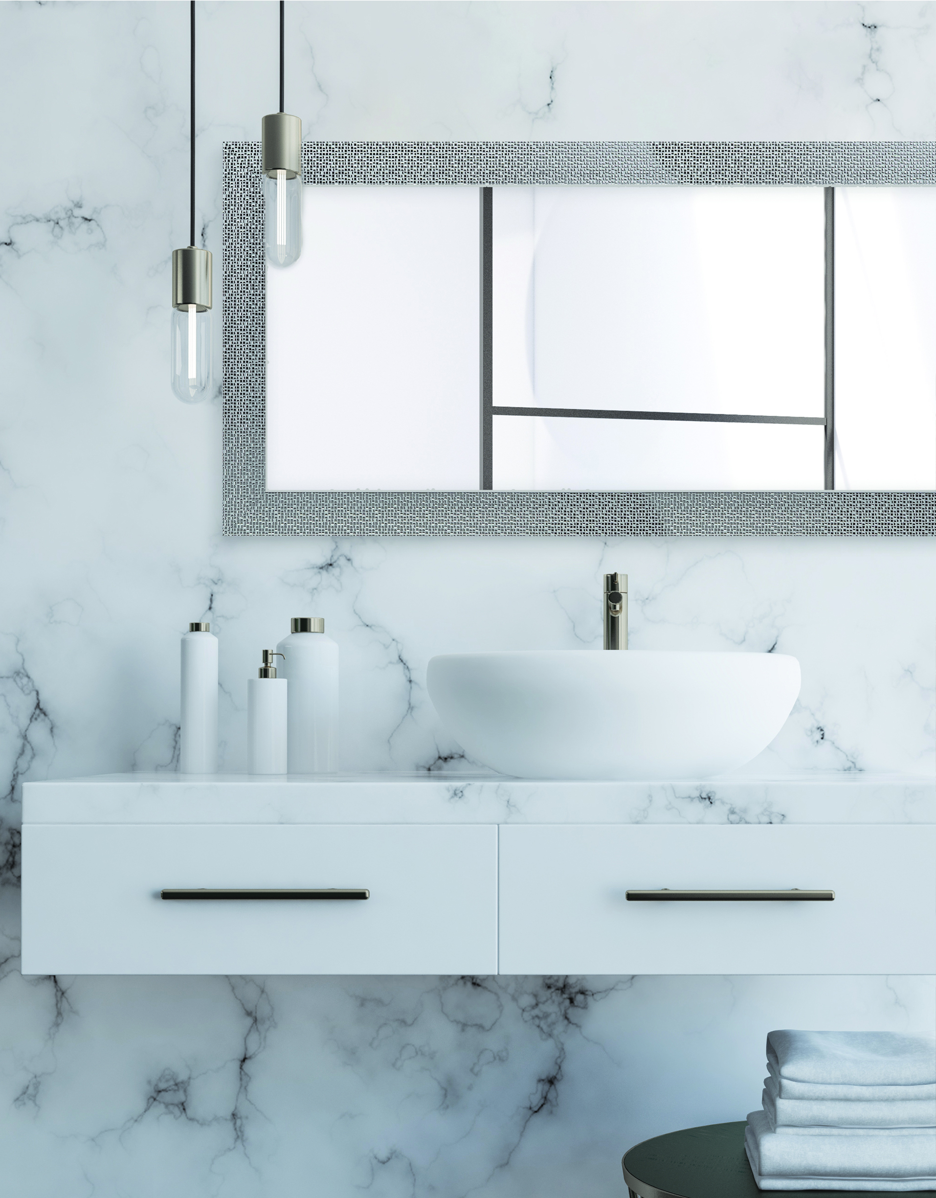 Ars Longa Tokio lustro 182x72 cm prostokątne srebrne TOKIO60170-S