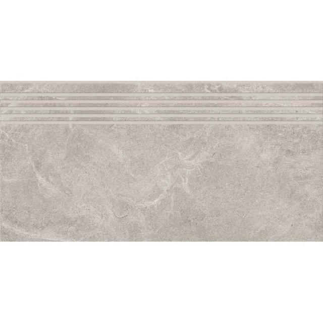 Gres szkliwiony stopnica MARENGO light grey mat 8mm 29,8x59,8 gat. I