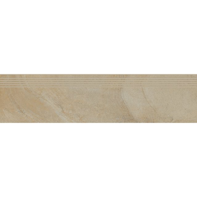 Gres szkliwiony stopnica SPECTRAL beige structure mat 29,8x119,8 gat.