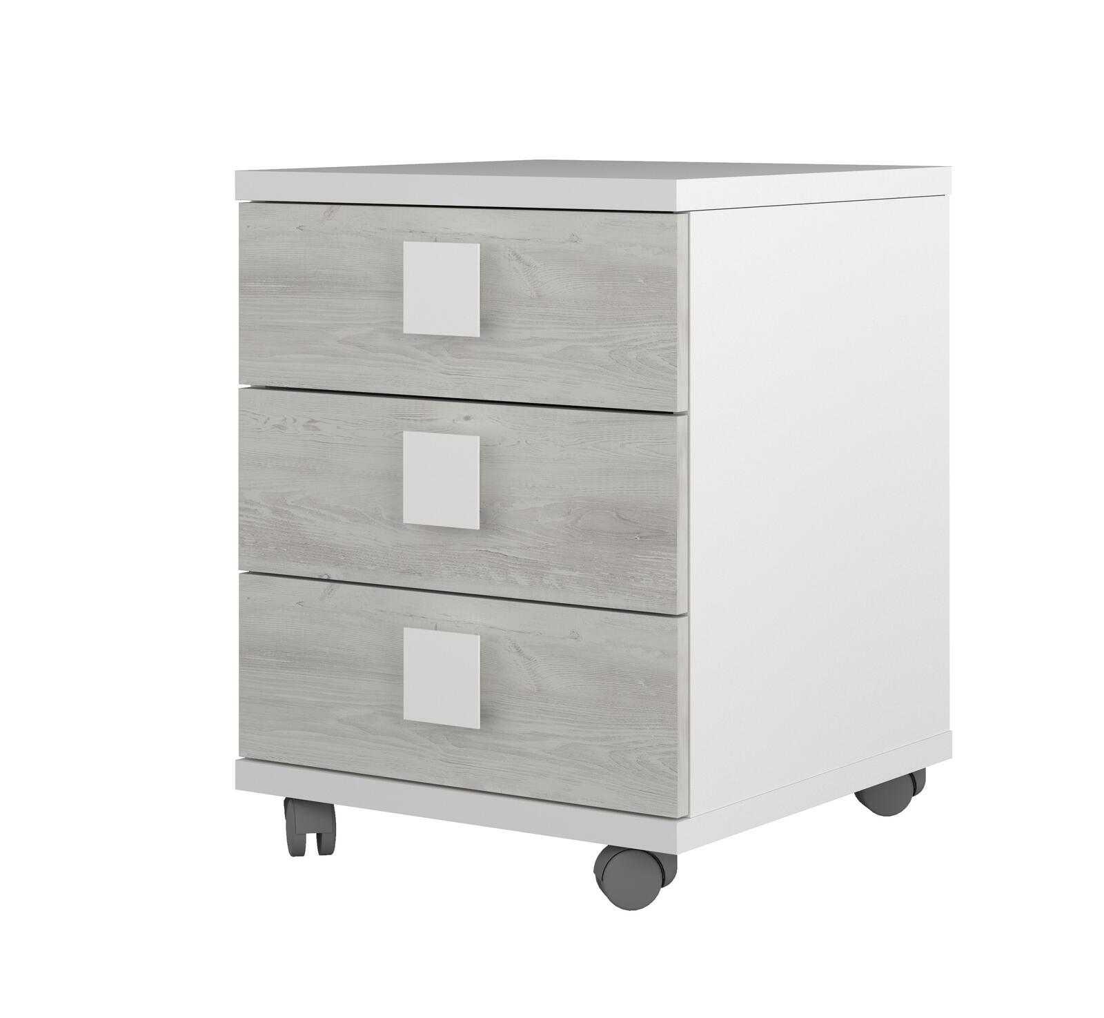 Stolik nocny, pojemnik na pc - szary