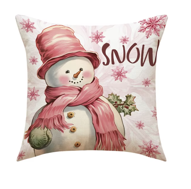 Lniane poszewki 45x45 świąteczne