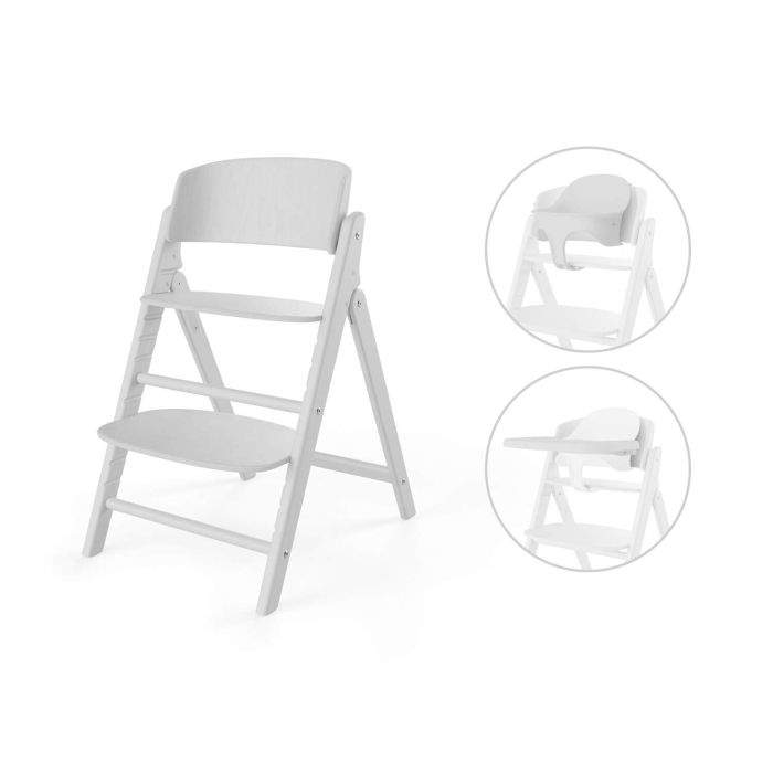 Cybex Click & Fold 3w1 - krzesełko z zestawem Baby Set i tacką-All White