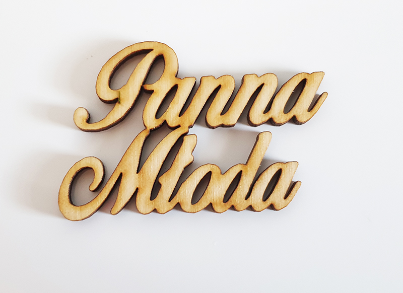 Drewniany napis 3D Panna Młoda