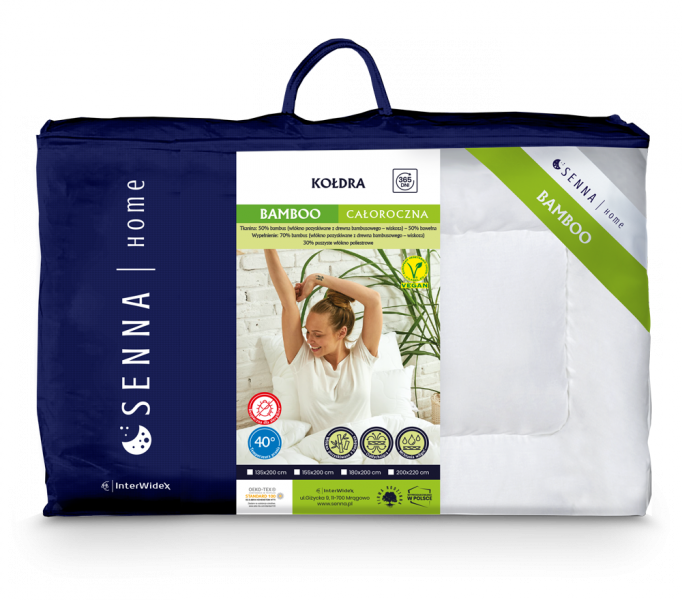 Kołdra Inter-Widex Bamboo - rozmiar 135x200