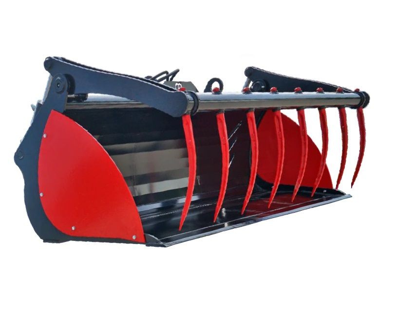 ŁYŻKO-KROKODYL (mocowanie do ładowarek) LC2.4 2400, 2 siłowniki, lemiesz HARDOX