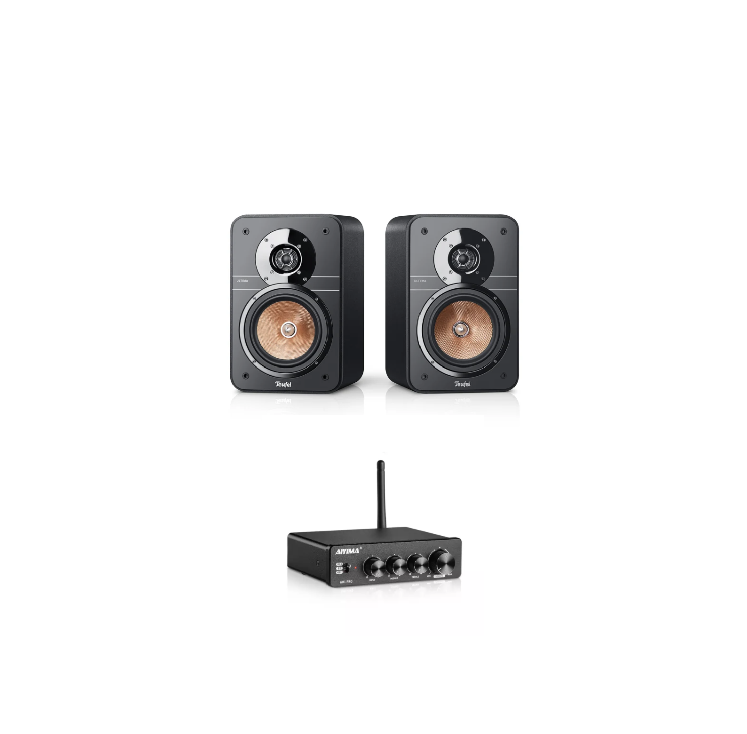 Teufel ultima 20 mk3 + aiyima a80 power amplifier dac - all in one