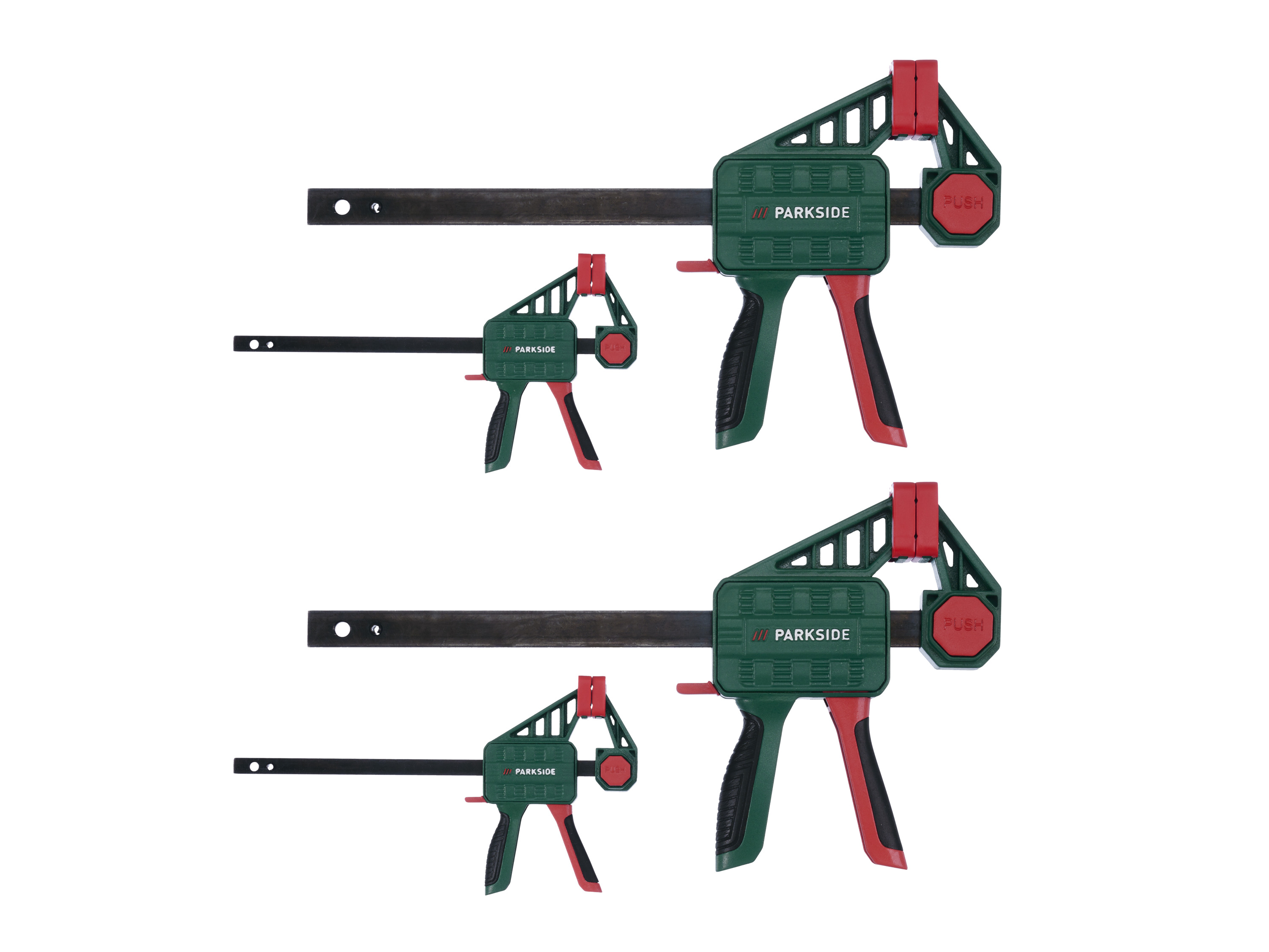 Parkside Zestaw 2 lub 4 zacisków szybkomocujących zaciski jednoręczne 4s, m/s