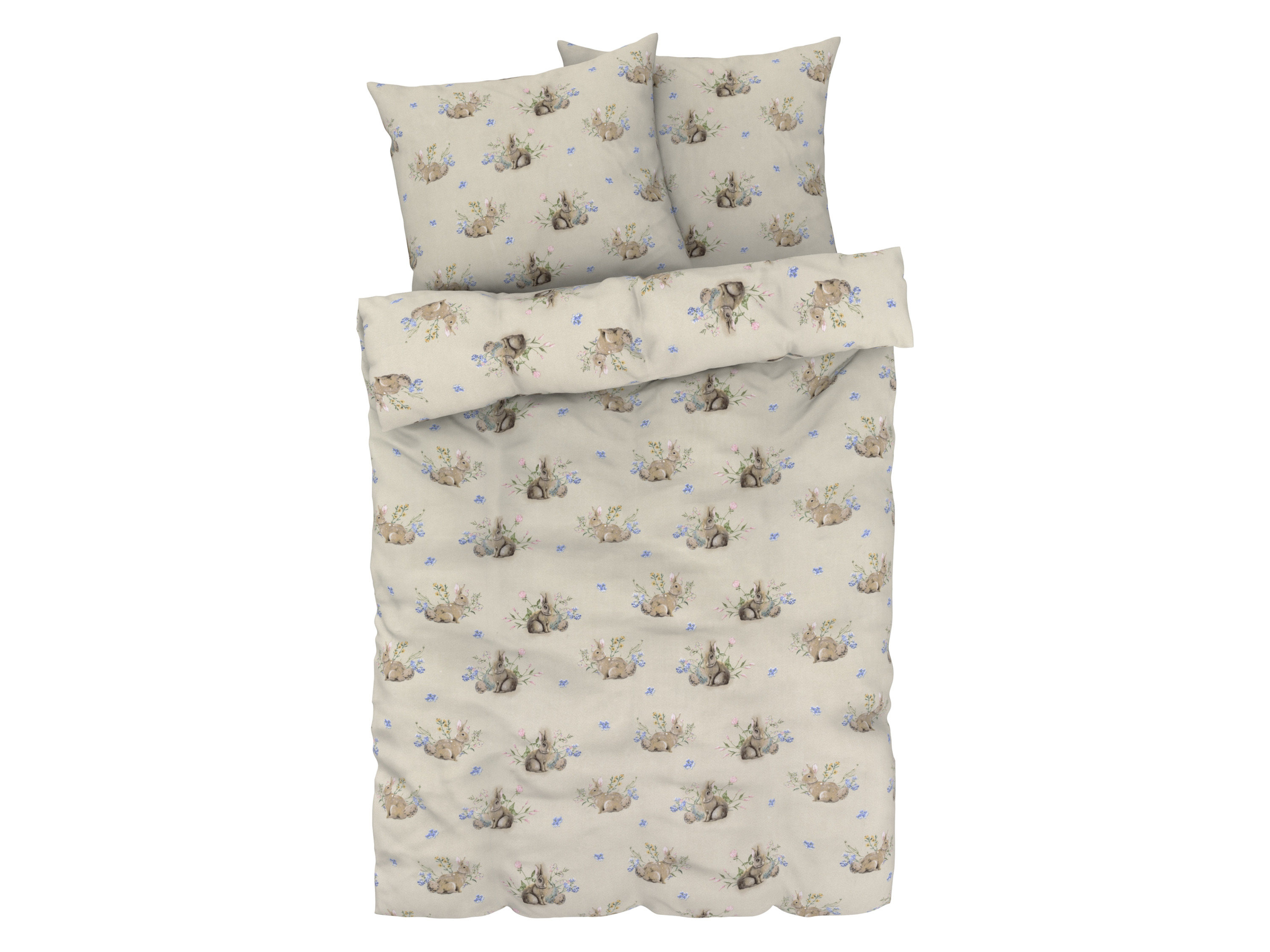 Livarno home Pościel z mikrowłókna satynowego, 220 x 200 cm Zajączki