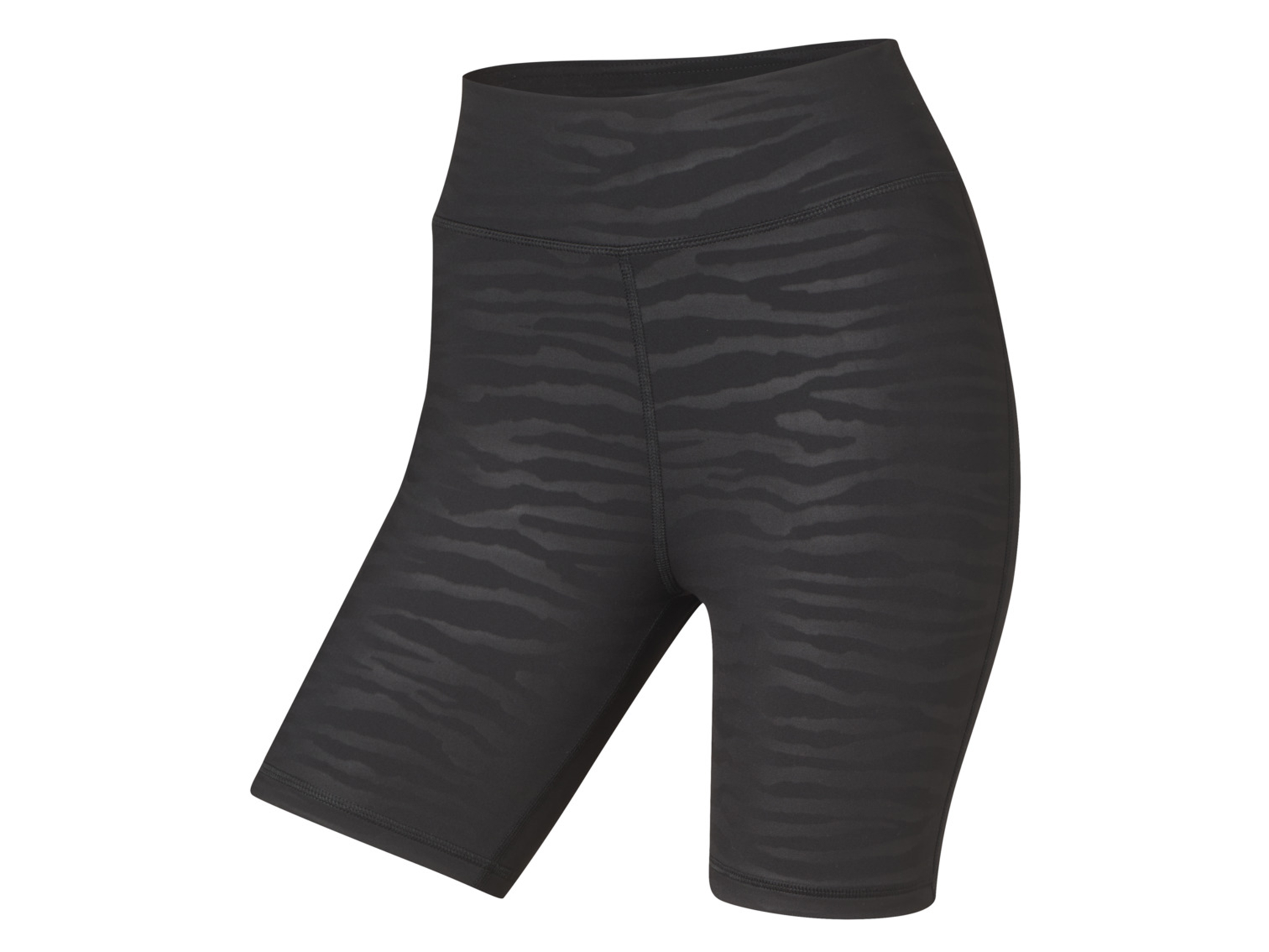Crivit Legginsy kolarki z efektem push-up XS 32/34, Czarny/wzorzysty