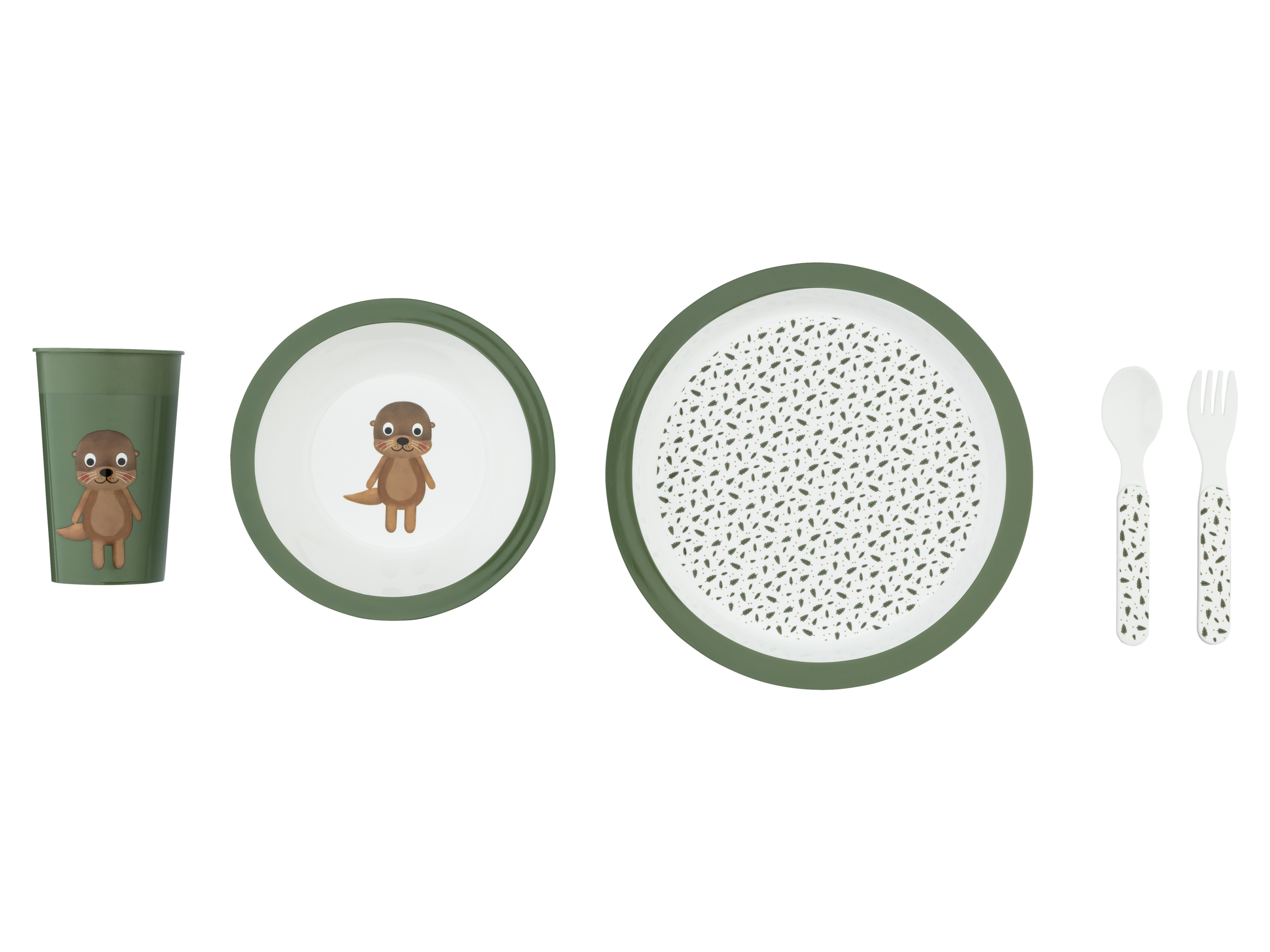 Livarno home Zestaw naczyń dla dzieci, 5 elementów Wydra Eddie