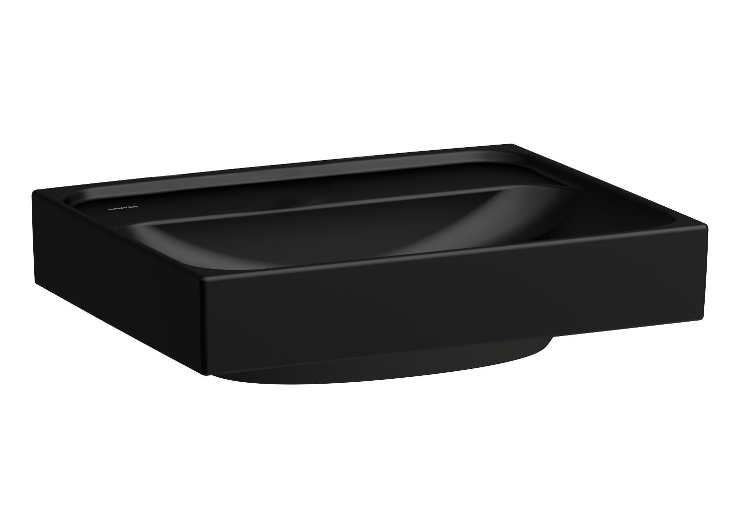Darmowa Dostawa - Umywalka 45x35 cm prostokątna ścienna-meblowa czarna Laufen Meda H8151117161091