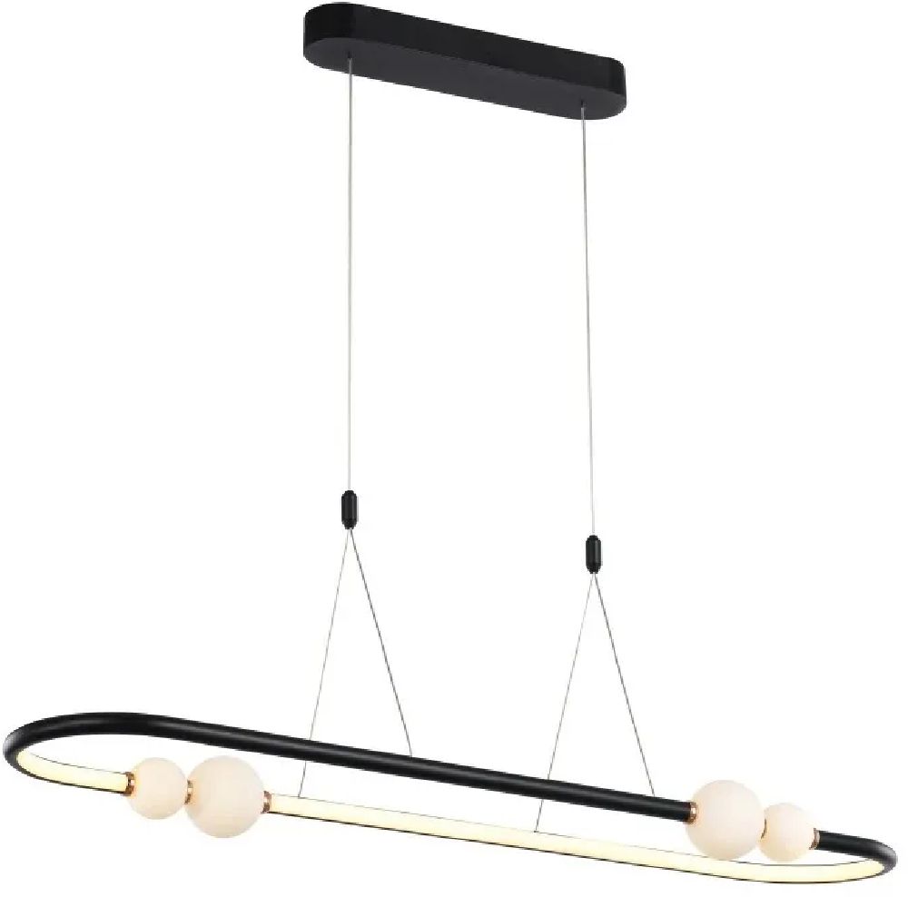 Darmowa Dostawa - Lampa wisząca 1x44 W czarna Italux Lozanna PND201120351CBL