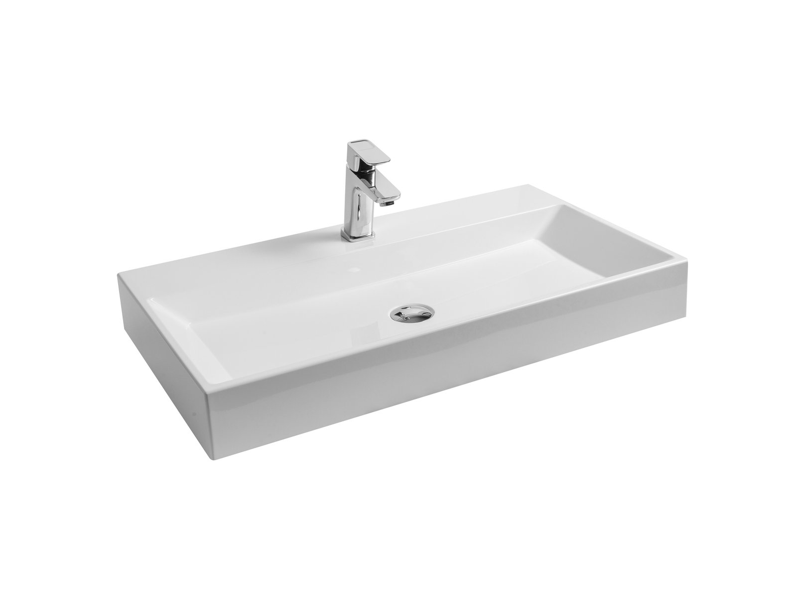 Darmowa Dostawa - Umywalka 80x45 cm prostokątna ścienna biała Ravak Natural XJO01280000