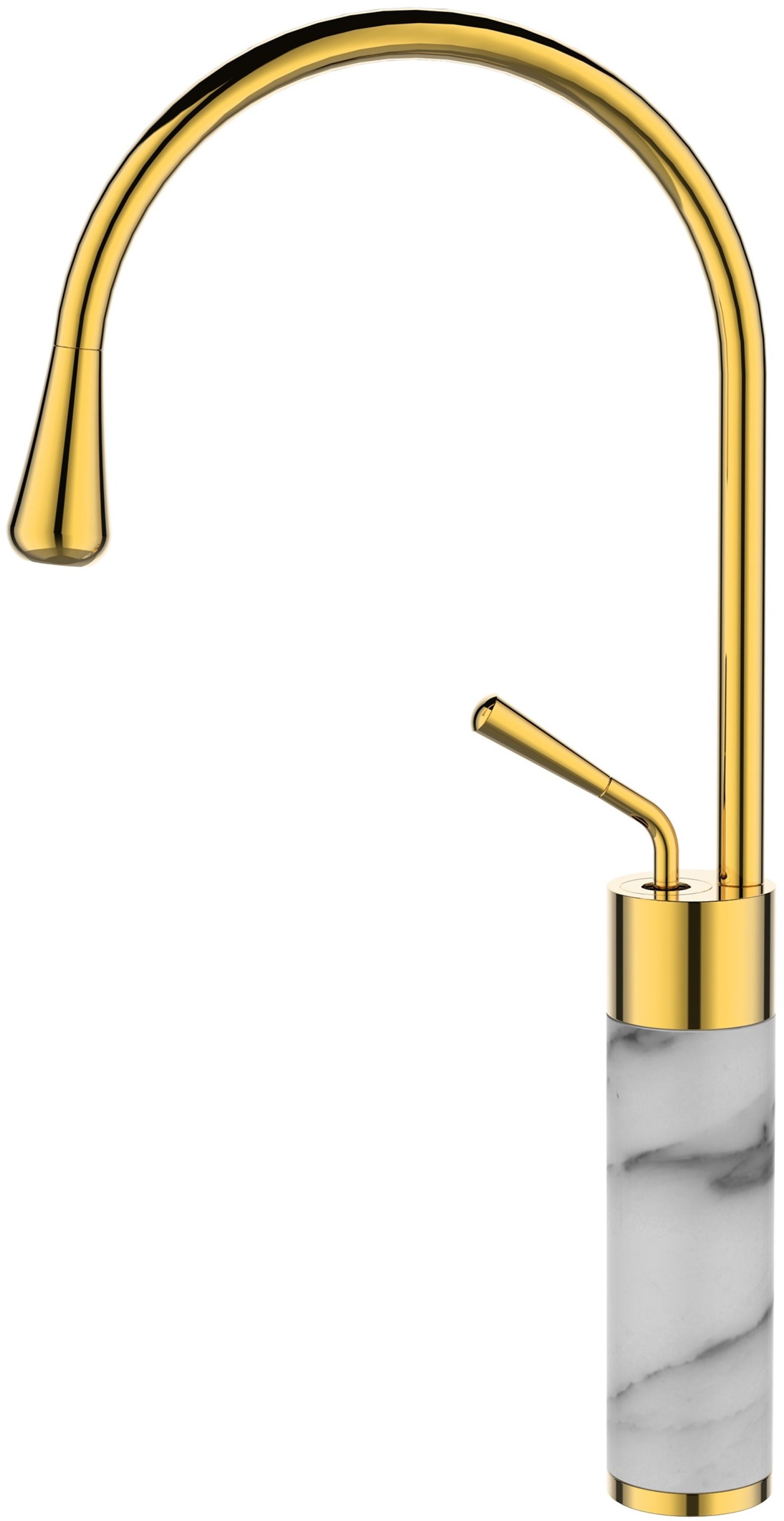 Darmowa Dostawa - Bateria umywalkowa stojąca biały Invena Gabro BU33W13