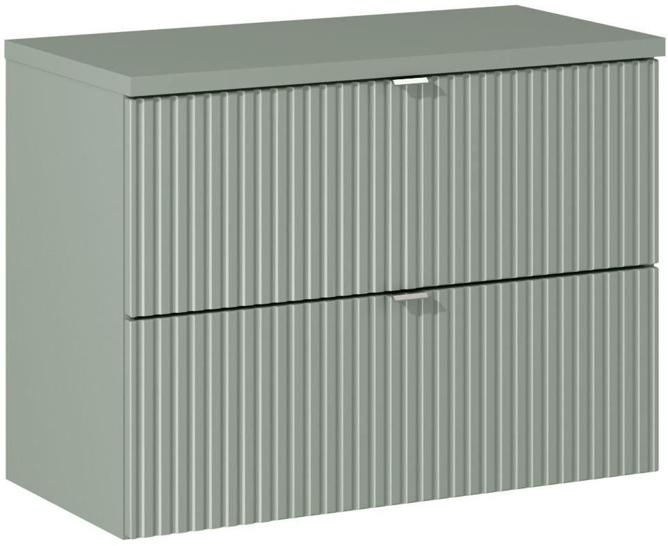 Darmowa Dostawa - Szafka z blatem 80x40x57 cm podumywalkowa wisząca zielona Comad Line Reed Green SETLRGBRG80CMS