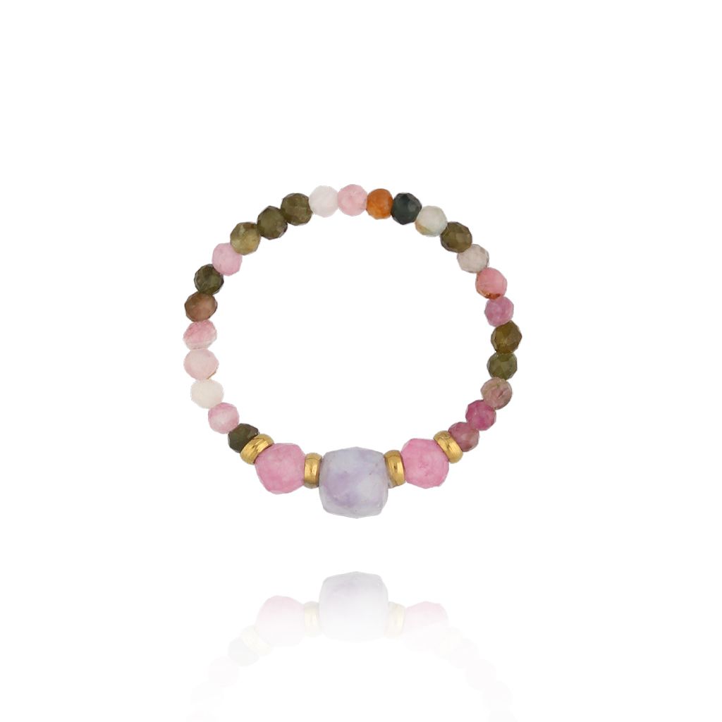 Pierścionek z pastelowymi turmalinami PTW0535