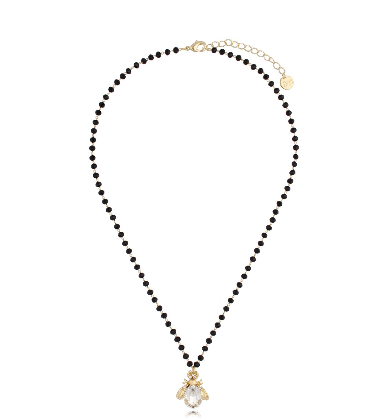 Naszyjnik z transparentnym żukiem Forest NMI0185