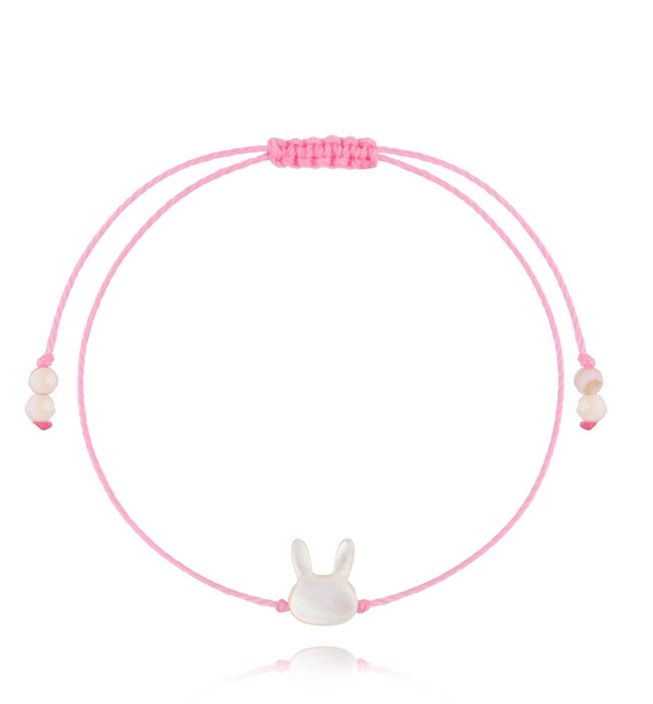 Bransoletka różowa z króliczkiem Bunny and Co BGL0791