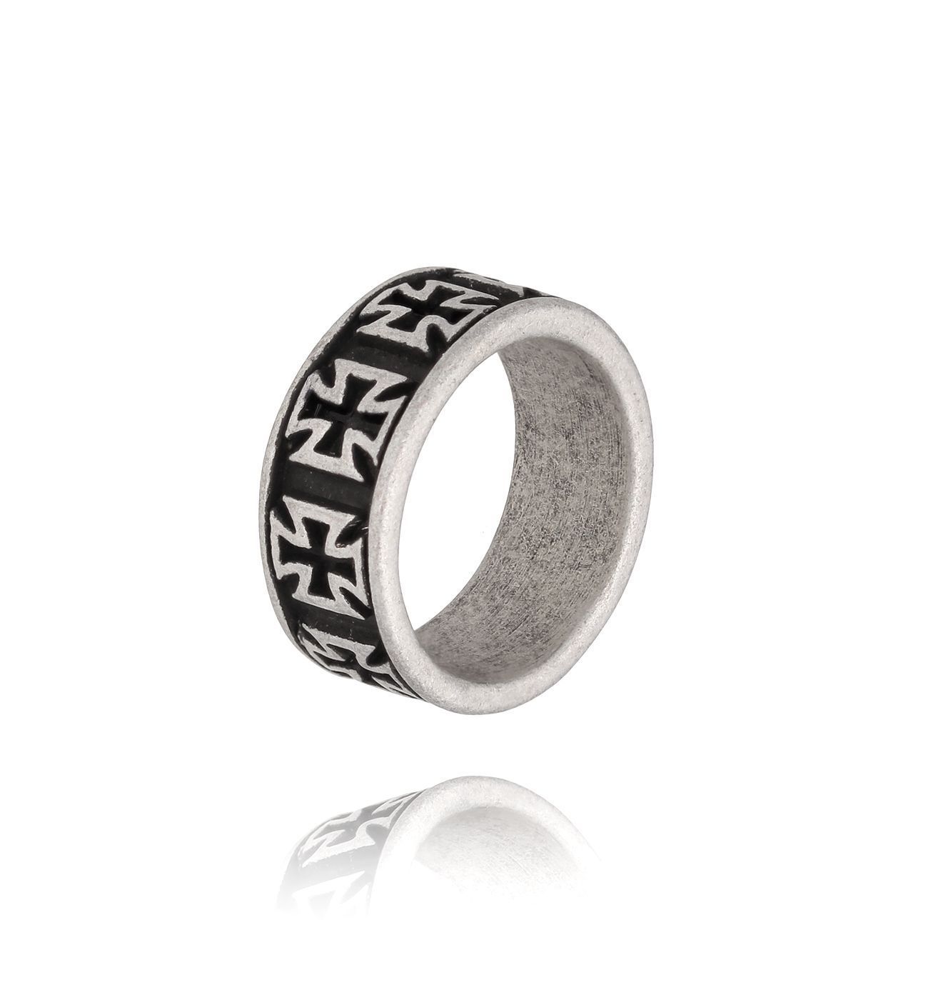 Obrączka męska z krzyżami Boroneddu PMITC0101 - By Dziubeka