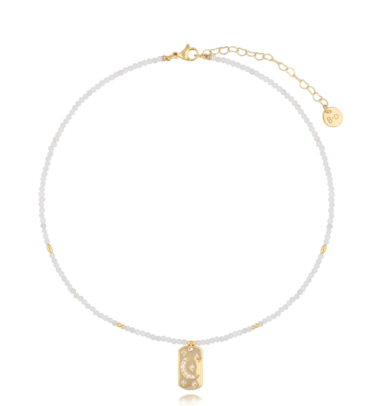 Naszyjnik z kamieniami księżycowymi Iolanda NTW1161