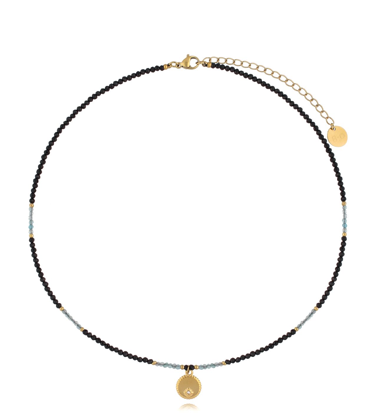 Naszyjnik z turmalinami i apatytami NTW1326