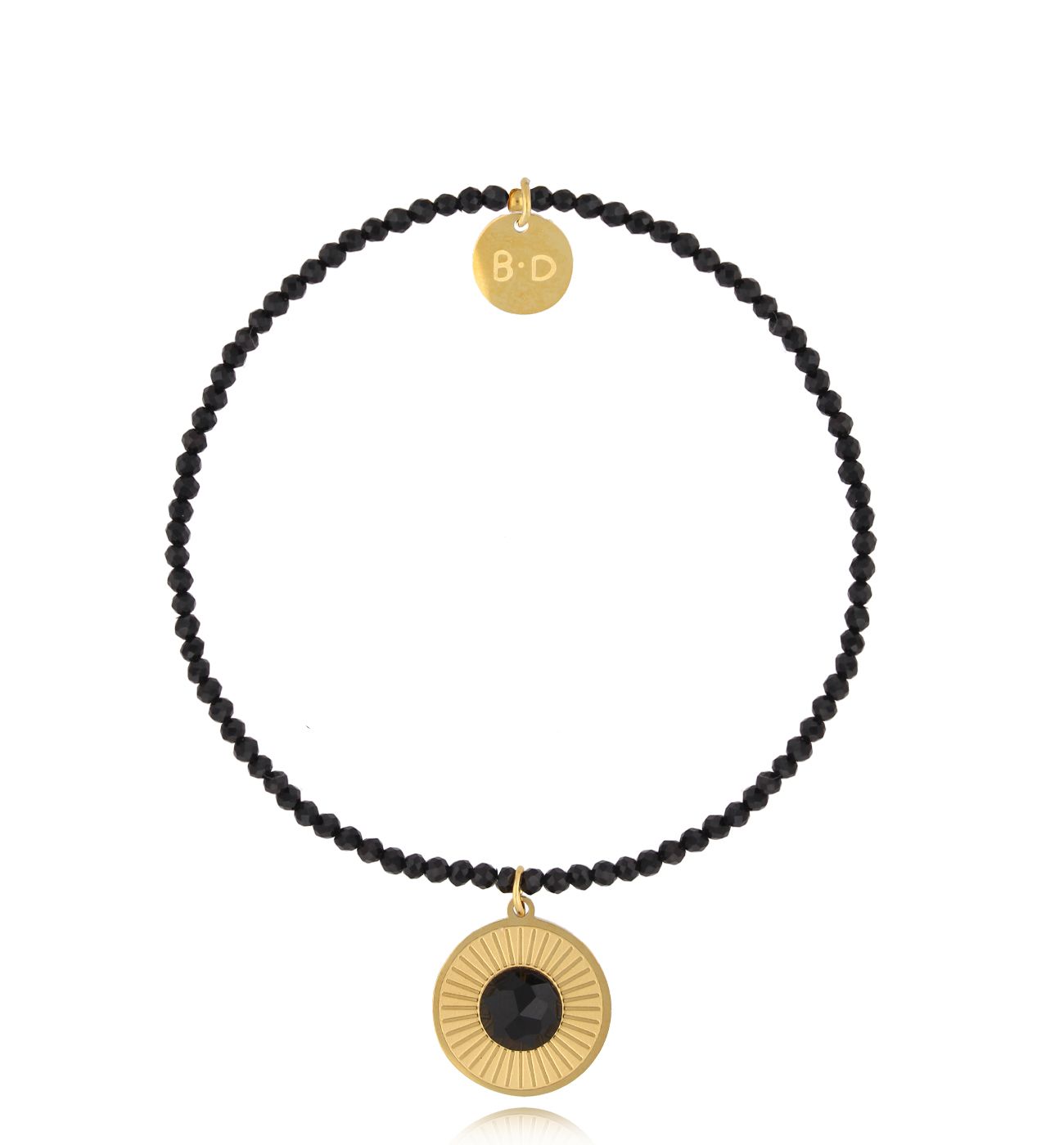 Bransoletka czarna z turmalinami Aya BTW2186