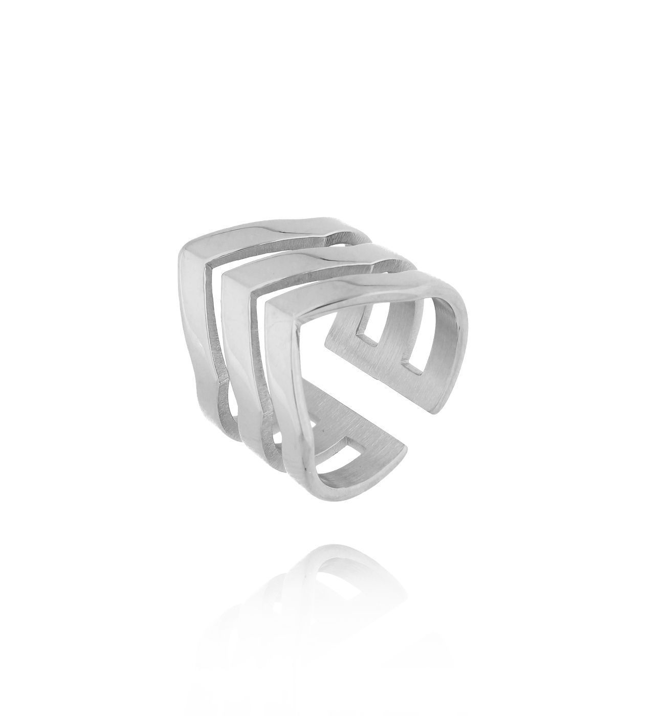 Pierścionek srebrny potrójny Arrow PSA0696