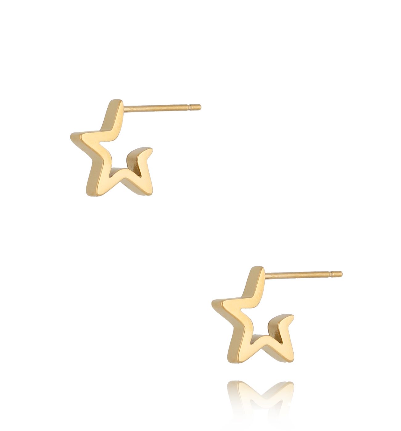 Kolczyki gwiazdki złote Cool KSA0386