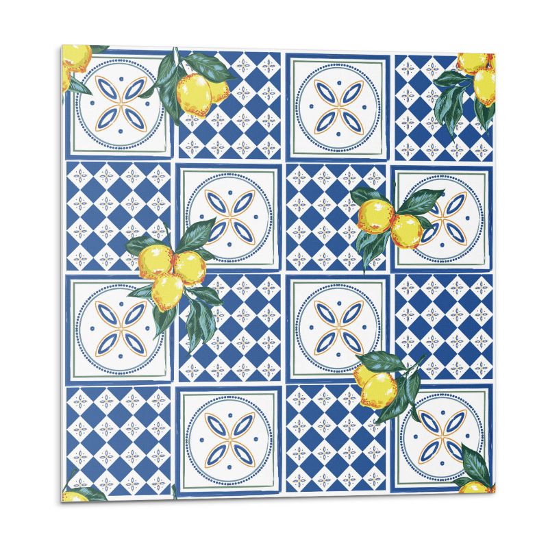Kafelki samoprzylepne Wallfluent 20x20 cm Wzór cytrynowy w układzie kafelkowym 20 szt.