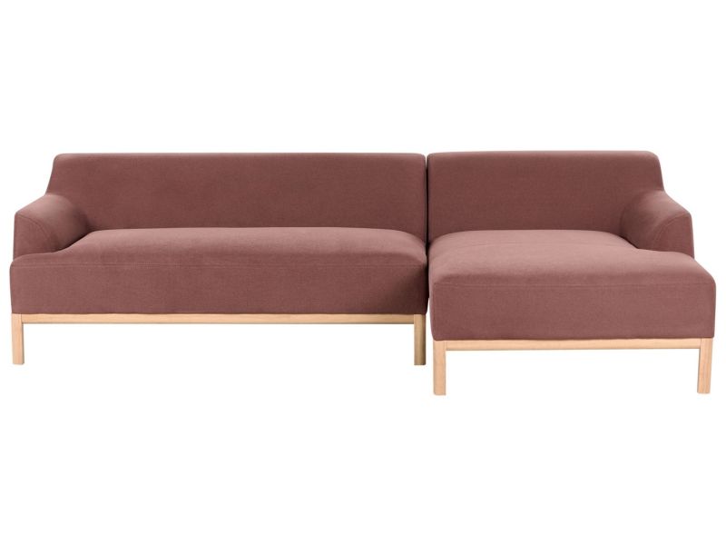 Narożnik Sosjo Burgundowy dla 3 osób Lewostronny 1 szt.